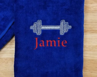 Personalized Sports Towel, Gym Towel, Exercise Towel, Sweat Towel