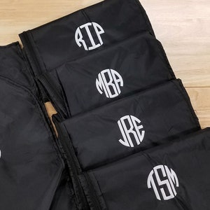 Garment Bags, Groomsmen Gifts, Set of 4, Monogrammed Garment Bags