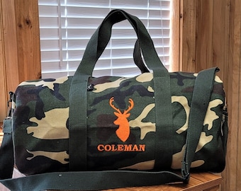 Kid&#39;s Duffle Bag, Personalized Duffle, Going to Grandma&#39;s, Monogrammed Duffle