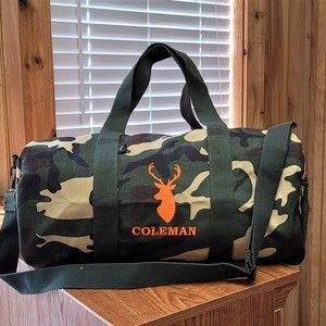 Kid&#39;s Duffle Bag, Personalized Duffle, Going to Grandma&#39;s, Monogrammed Duffle