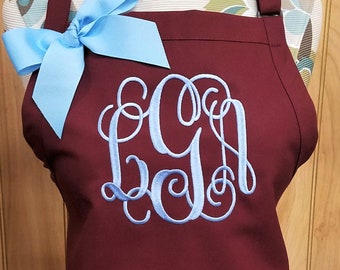 Personalized Apron, Monogrammed Apron, Kitchen Apron, Birthday Gift