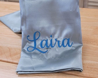 Satin Pillowcase, Satin Silk Pillowcase, Monogrammed Pillowcase, Birthday Gift