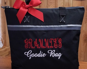 Grandma Tote Bag, Personalized Tote Bag, Grandma's Goodie Bag, Monogrammed Tote Bag