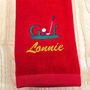 Personalized Golf Towel, Embroidered Golf Towel, Christmas Gift