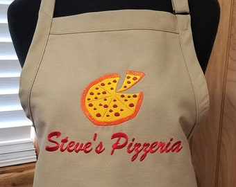 Men's Pizza Apron, Personalized Apron, Monogrammed Apron, Father's Day Gift