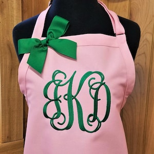 Personalized Apron, Large Initials - Custom Monogram