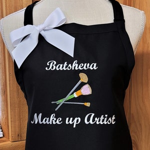Personalized Apron, Make-up Artist Apron, Makeup Apron, Salon Apron