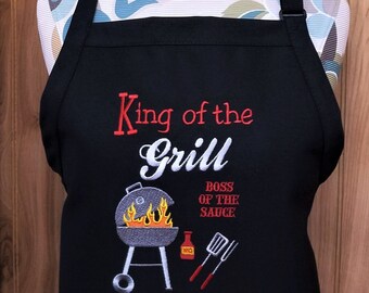 Grill Master Apron, Personalized Father's Day Gift