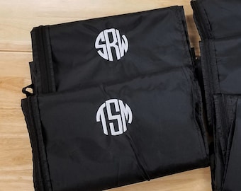 Personalized Garment Bags: Set of 2 Monogrammed Nylon Travel Bags