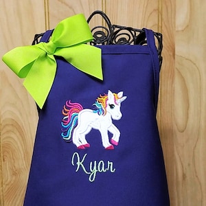 Kid&#39;s Apron, Child&#39;s Apron, Personalized Apron, Monster Truck, Birthday Gift