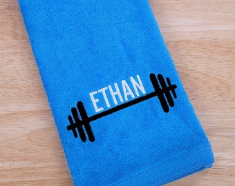 Personalized Gym Towel, Exercise Towel, Sweat Towel, Monogrammed Gift