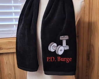 Embroidered Gym Towel: Personalized Fitness Gift