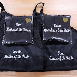 Personalized Garment Bag, Wedding Garment Bags, Hanging Clothes Bag, Bridal Party Gift