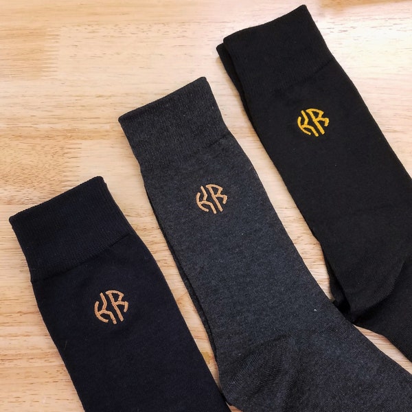 Mens Dress Socks Monogram - Etsy