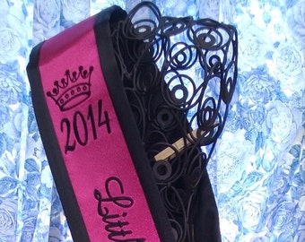 Personalized Sash, Pageant Sash, Monogrammed Sash, Festival Sash