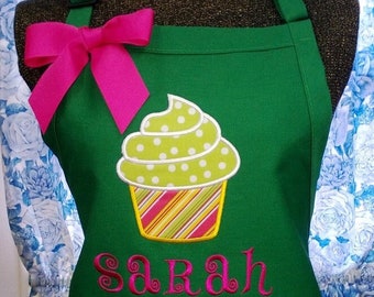 Apron, Kitchen Apron, Personalized Apron, Cupcake Apron