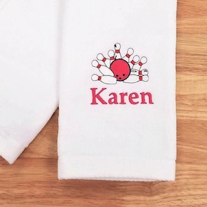 Personalized Bowling Towel, Sport Towel, Monogrammed Bowling Towel