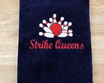 Bowling Towel, Personalized Sports Towel, Monogrammed Towel, Personalized Gift