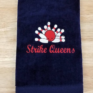 Bowling Towel, Personalized Sports Towel, Monogrammed Towel, Personalized Gift