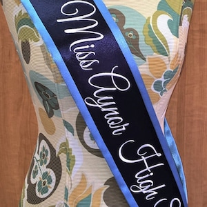 Personalized Sash, Queen Sash, Homecoming Sash, Pageant Sash, Festival Sash
