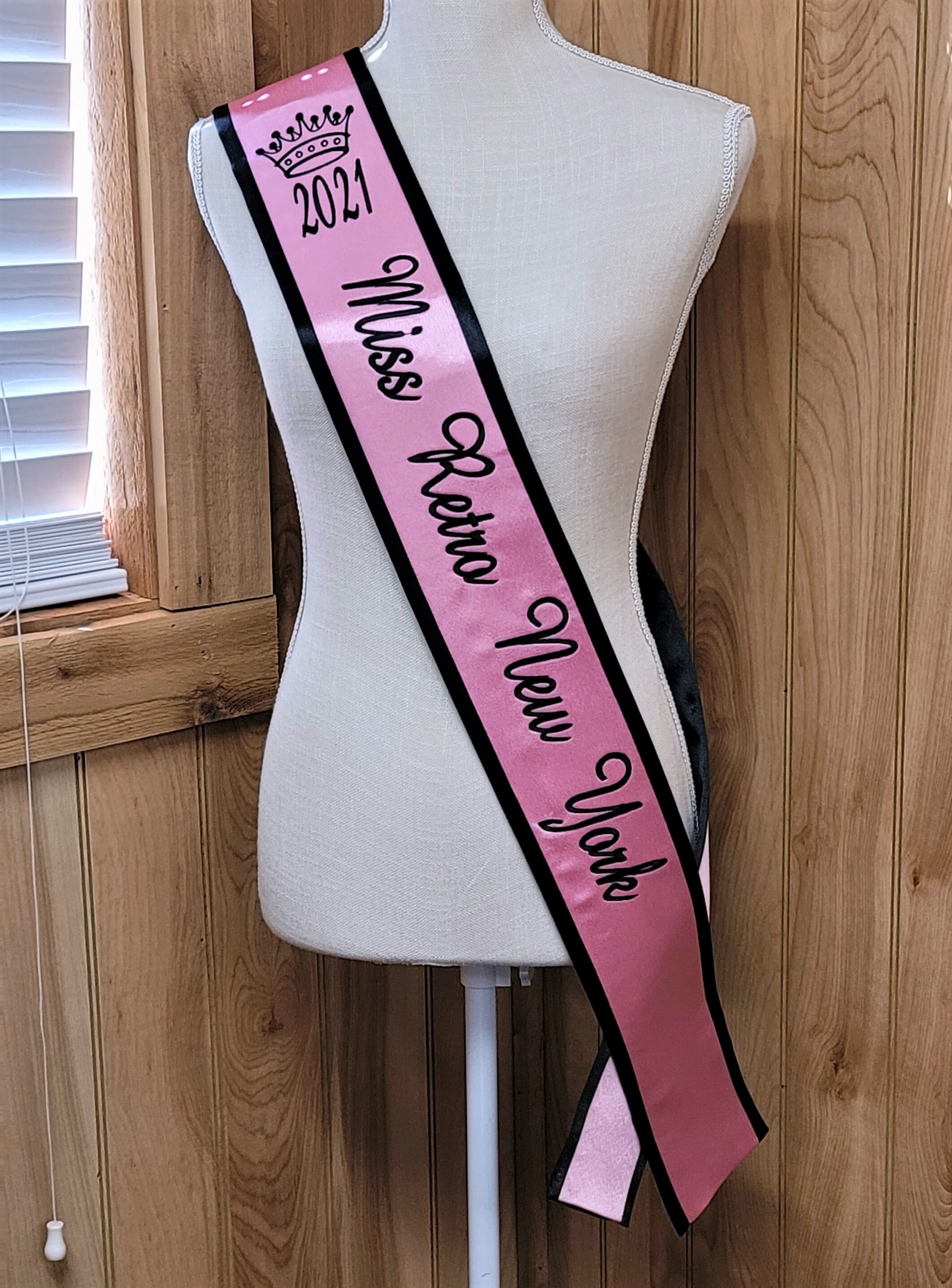 Embroidered Pageant Sash: Custom Satin Event Sash - Etsy