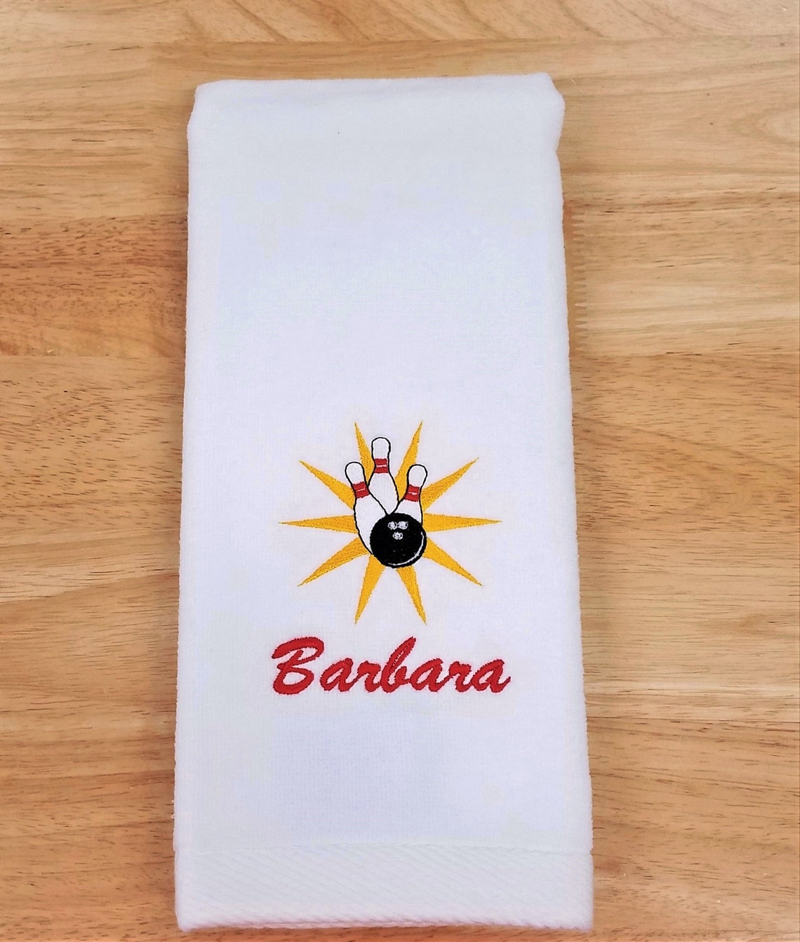 Bowling Towel Personalized Sports Towel Bowling League Etsy