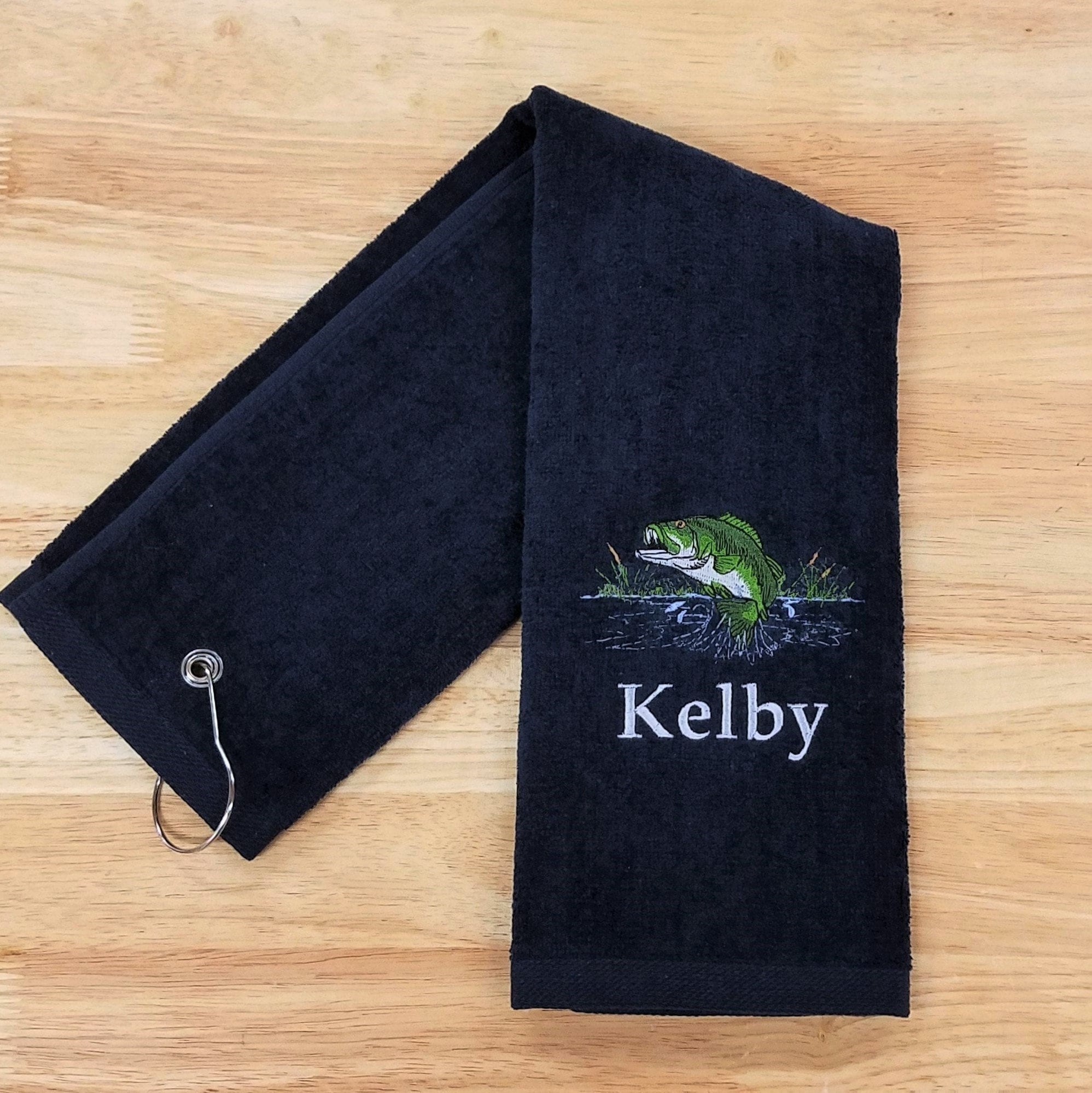 Personalized Fishing Towel, Sports Towel, Fish Towel, Monogrammed Gift 