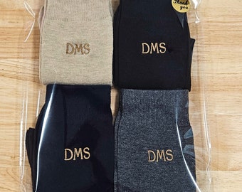 Men's Socks, Personalized Men's Socks, Set of 4 Socks, Father's Day Gift