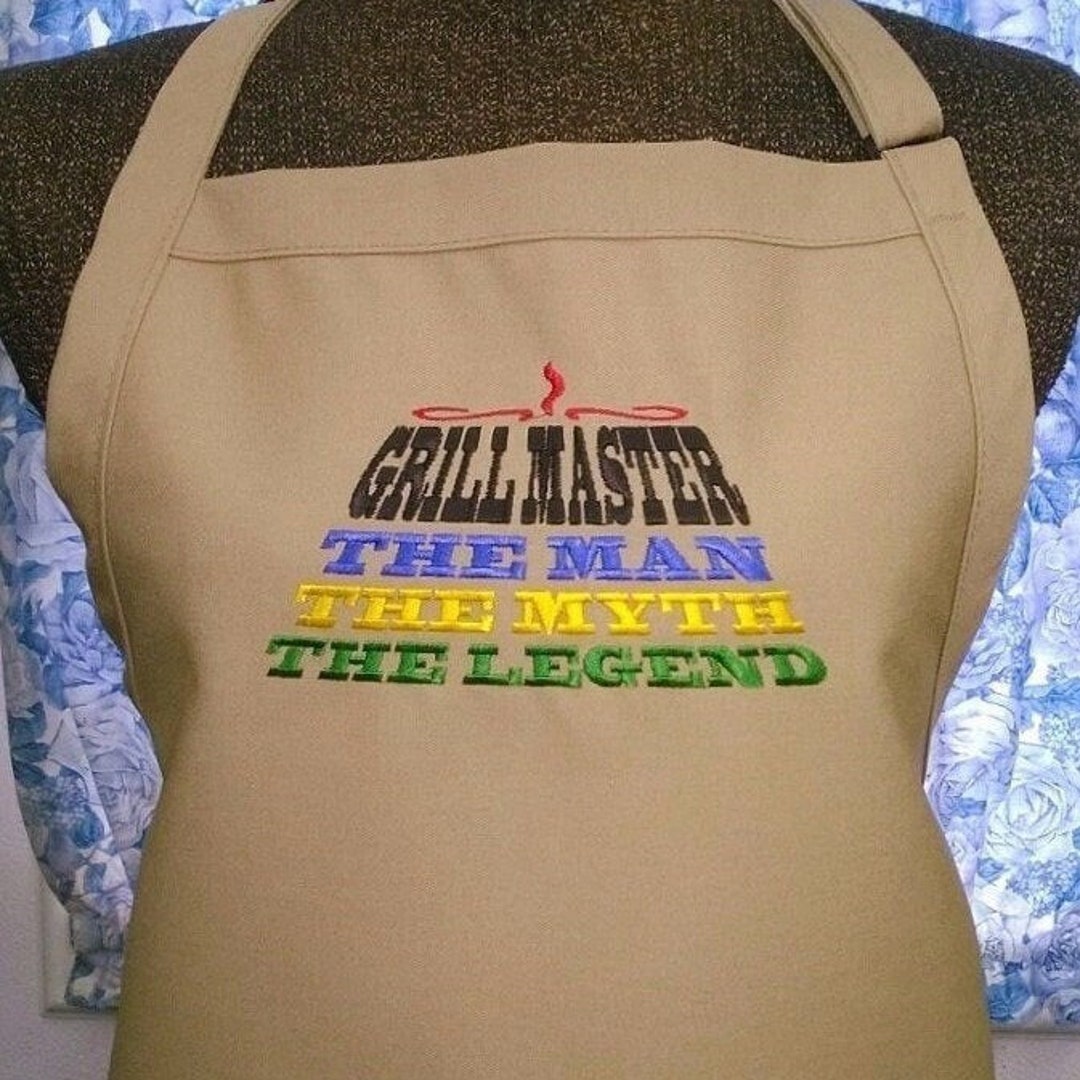 Grill Master Apron, Dad's Apron, Personalized Apron, Father's Day Gift