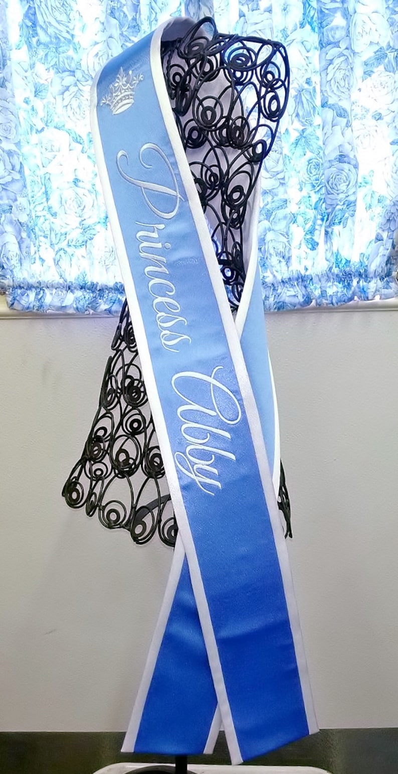 Personalized Sash Pageant Sash Princess Sash Queen Sash Etsy