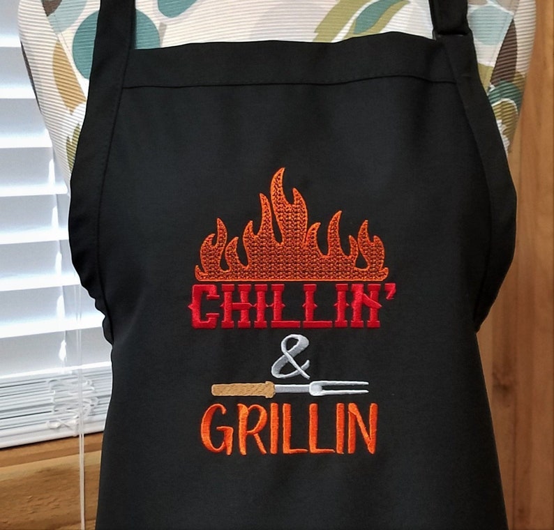 Men's Apron, Personalized Apron, Grilling Apron, Father's Day Gift Bild 1