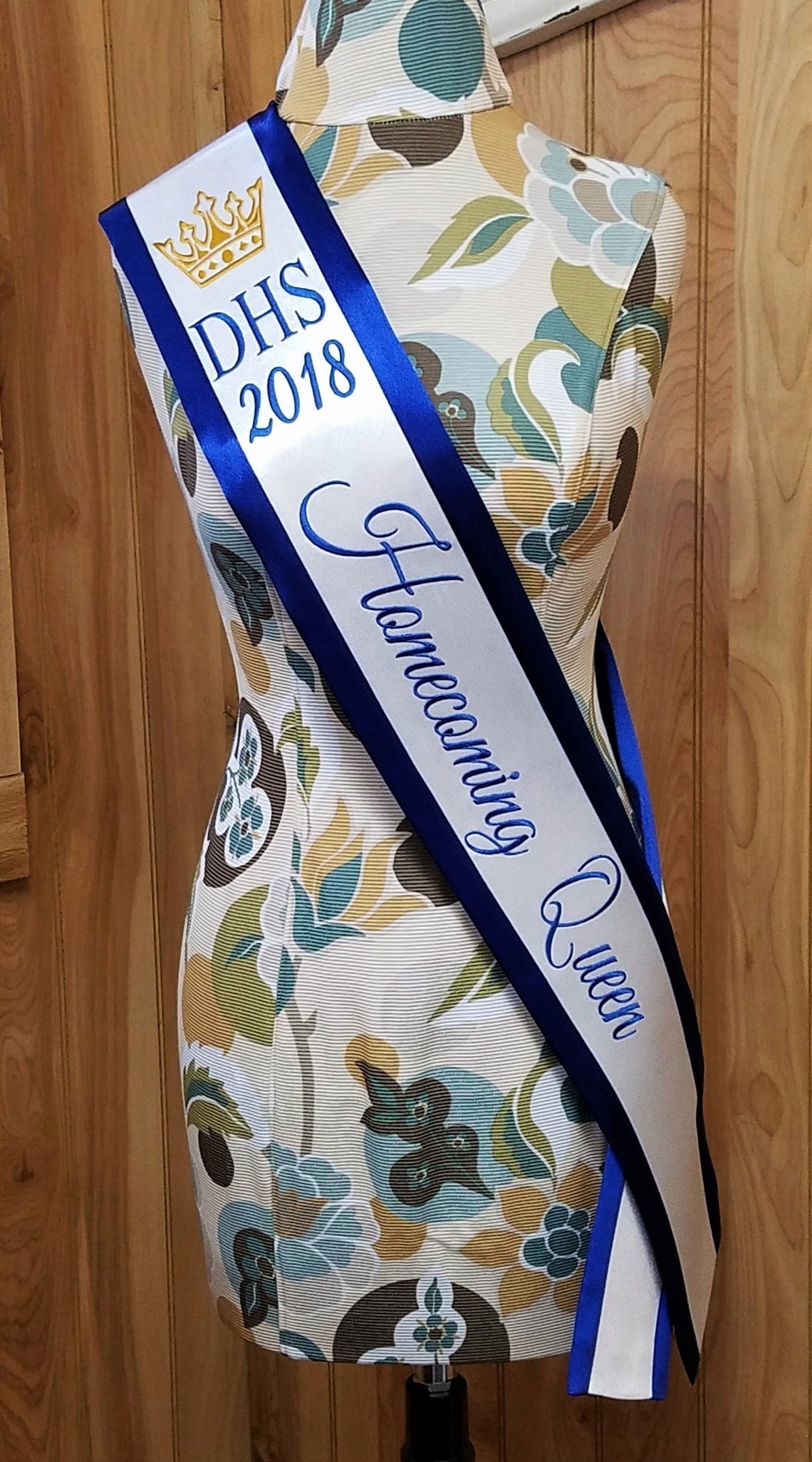Queen Sash With Wide Border Personalized School Etsy
