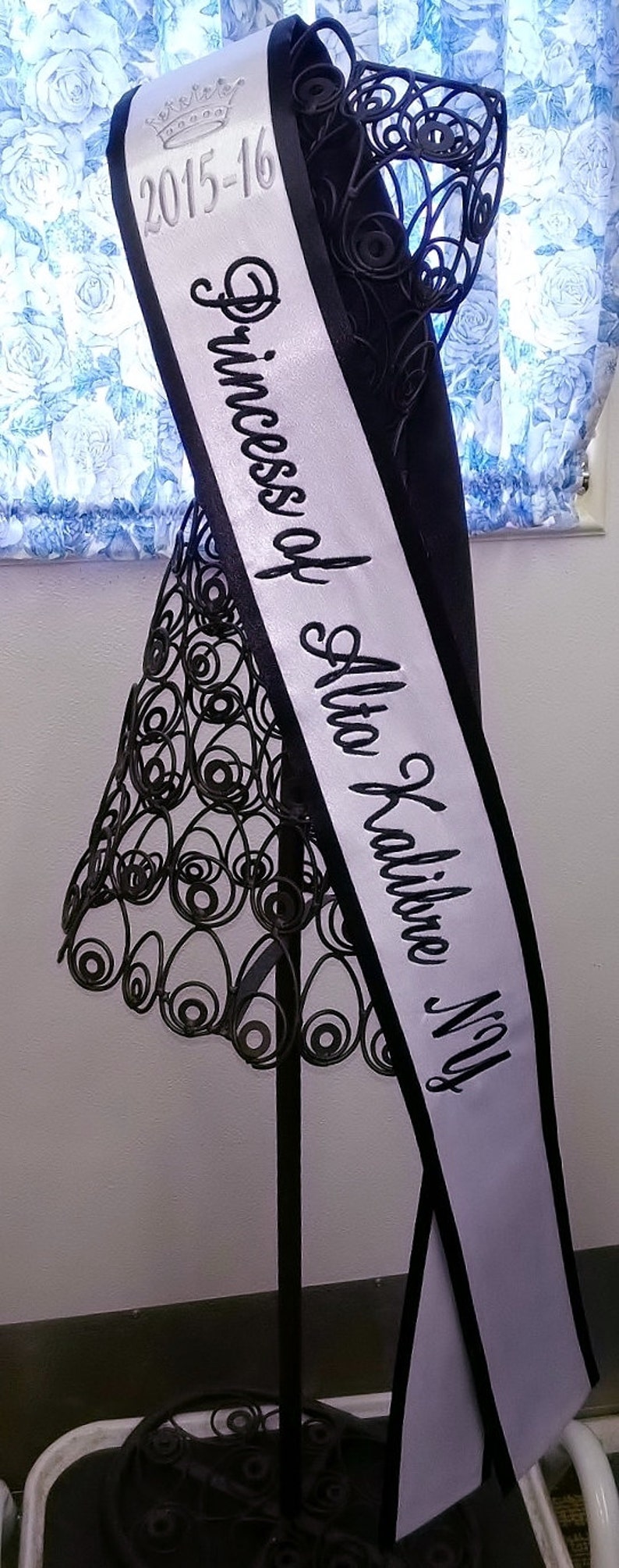 Pageant Sash, Personalized Sash, Monogrammed Sash, Birthday Sash image 2