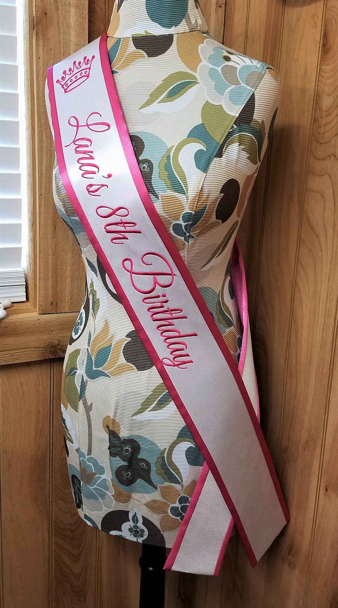Birthday Sash Personalized Sash Monogrammed Sash Etsy