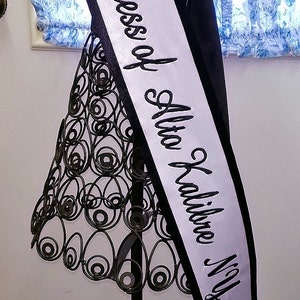 Pageant Sash, Personalized Sash, Monogrammed Sash, Birthday Sash image 3