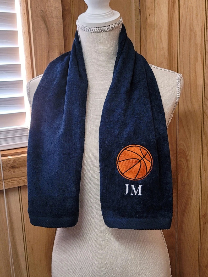 Personalized Basketball Towel Sport Towel Monogrammed Towel Etsy