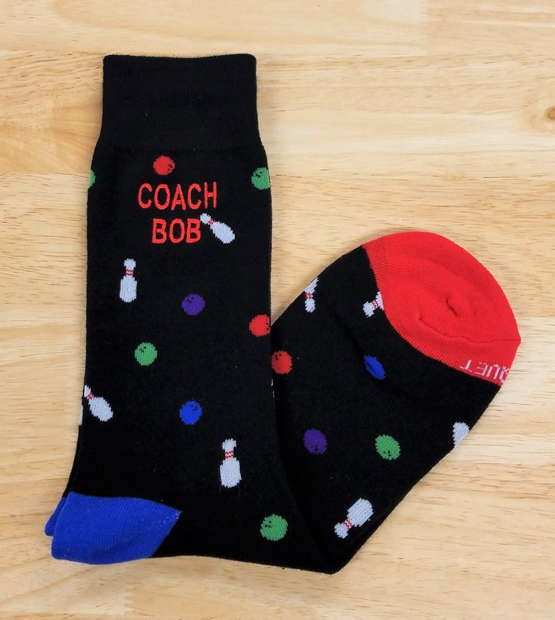 Men's Socks Bowling Socks Personalized Socks Novelty Etsy