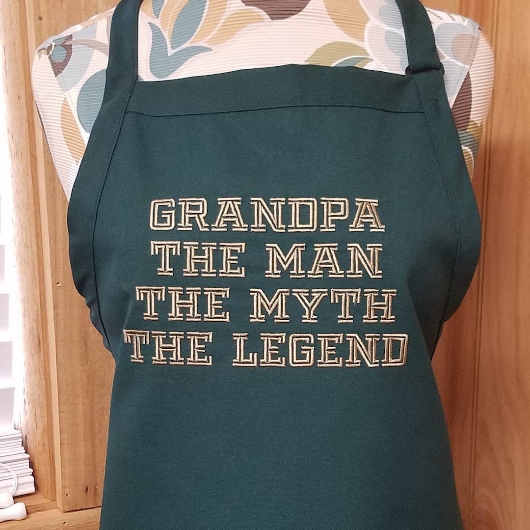 Personalized Apron, Men's Apron, Grandpa Apron, Dad Apron, Father's Day