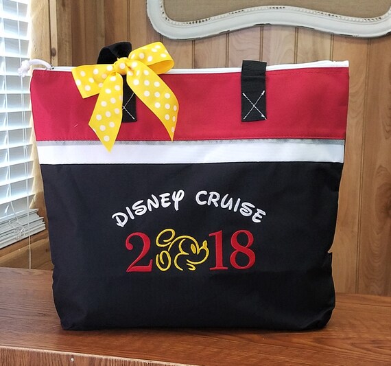 Disney Inspired Tote Bag Personalized Disney Cruise Disney Etsy
