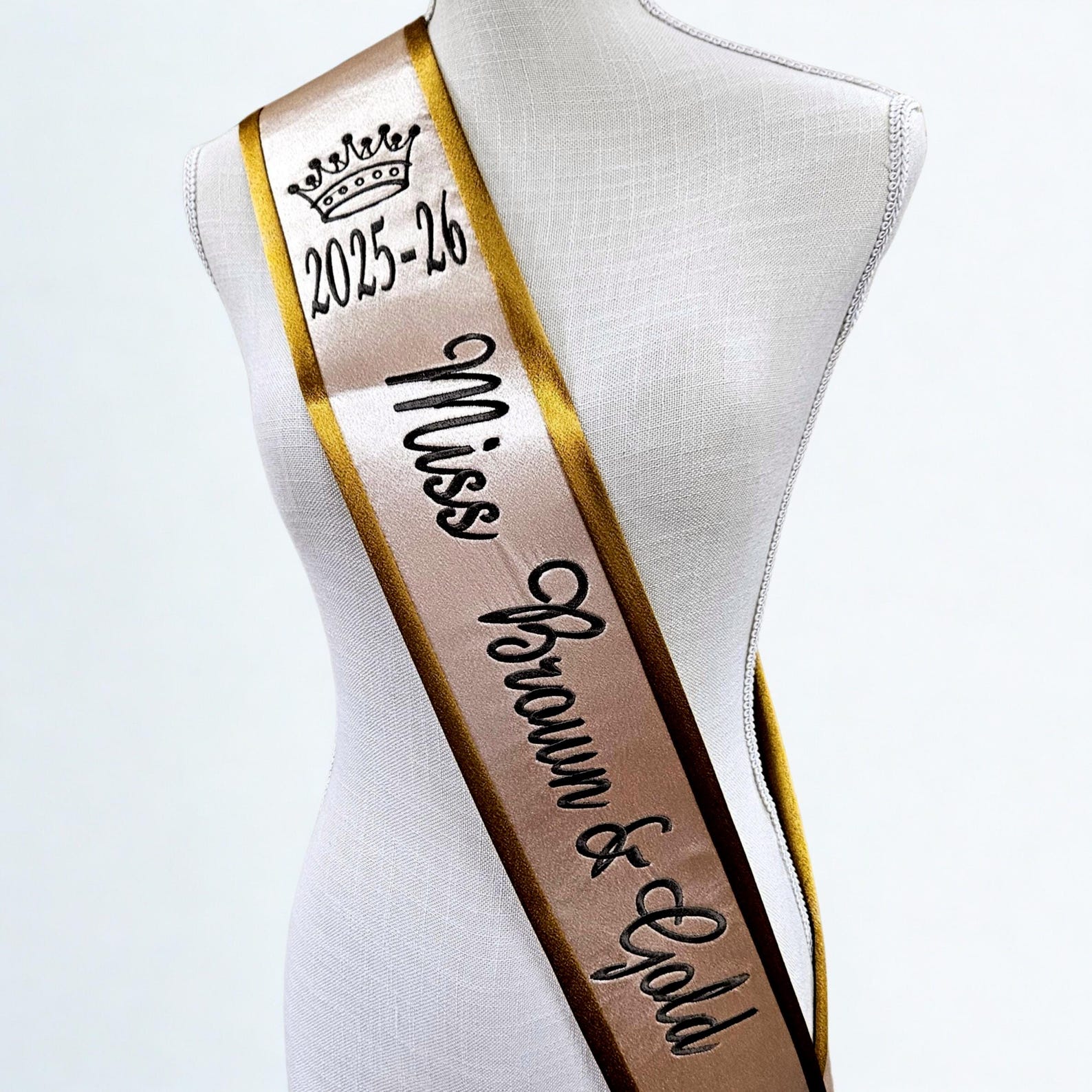 Custom Embroidered Pageant Sash, Queen Award, Festival Sashes - Etsy