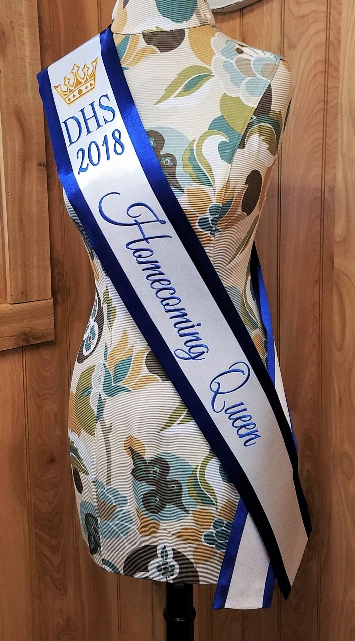 Queen Sash With Wide Border Personalized School Etsy