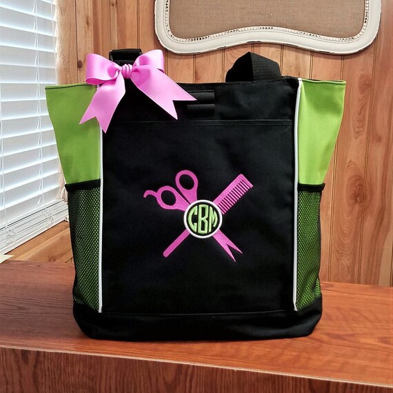 Personalized Tote Bag Monogram Tote Bag Hair Stylist Tote Etsy