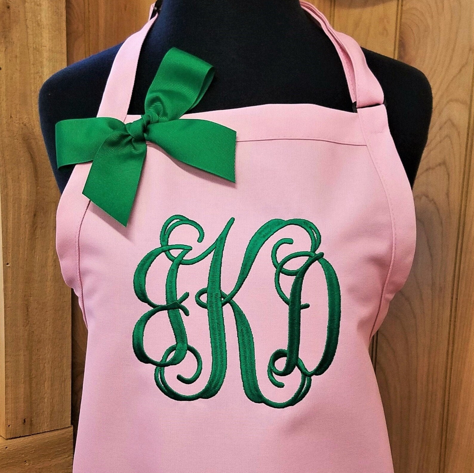 Personalized Apron Monogram Apron Double Pocket Apron Etsy