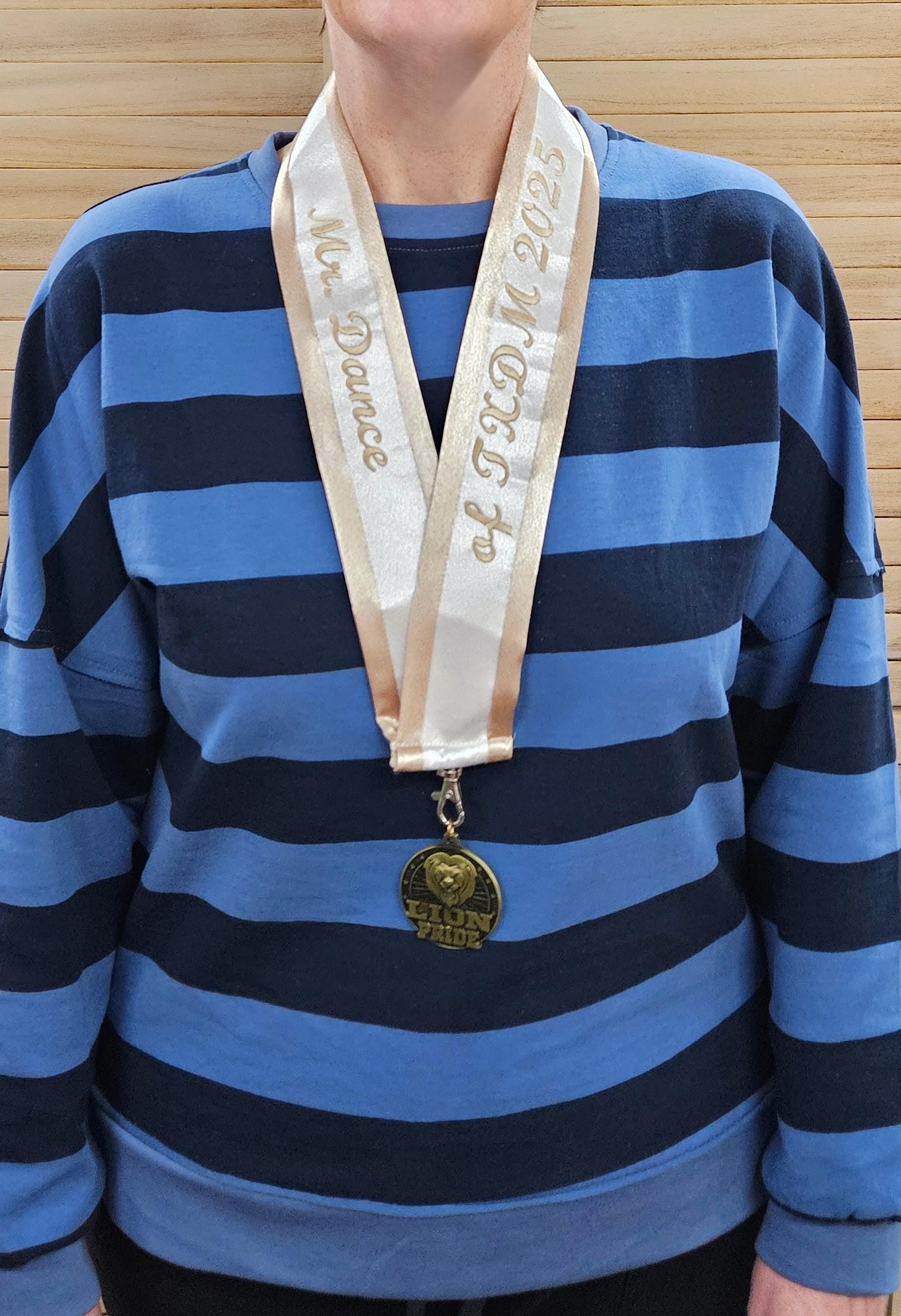 Janda Ribbons Embroidered Lanyard Award Ribbon: Personalized School Award Sash - Etsy