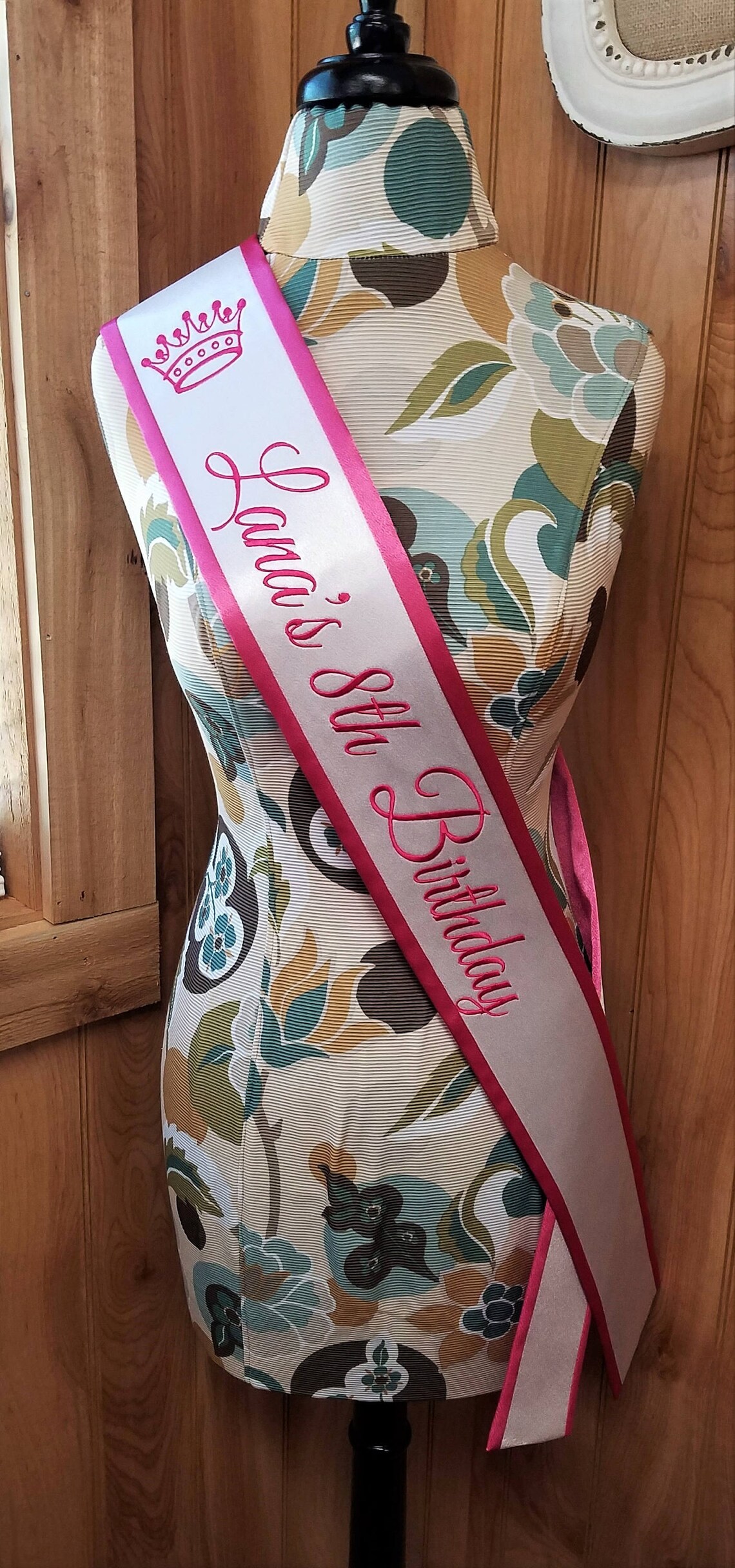 Birthday Sash Personalized Sash Monogrammed Sash Etsy
