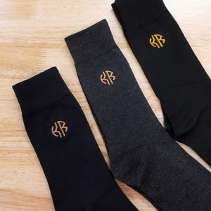 Men Socks, Personalized Socks, Monogrammed Socks, Mens Dress Socks image 5