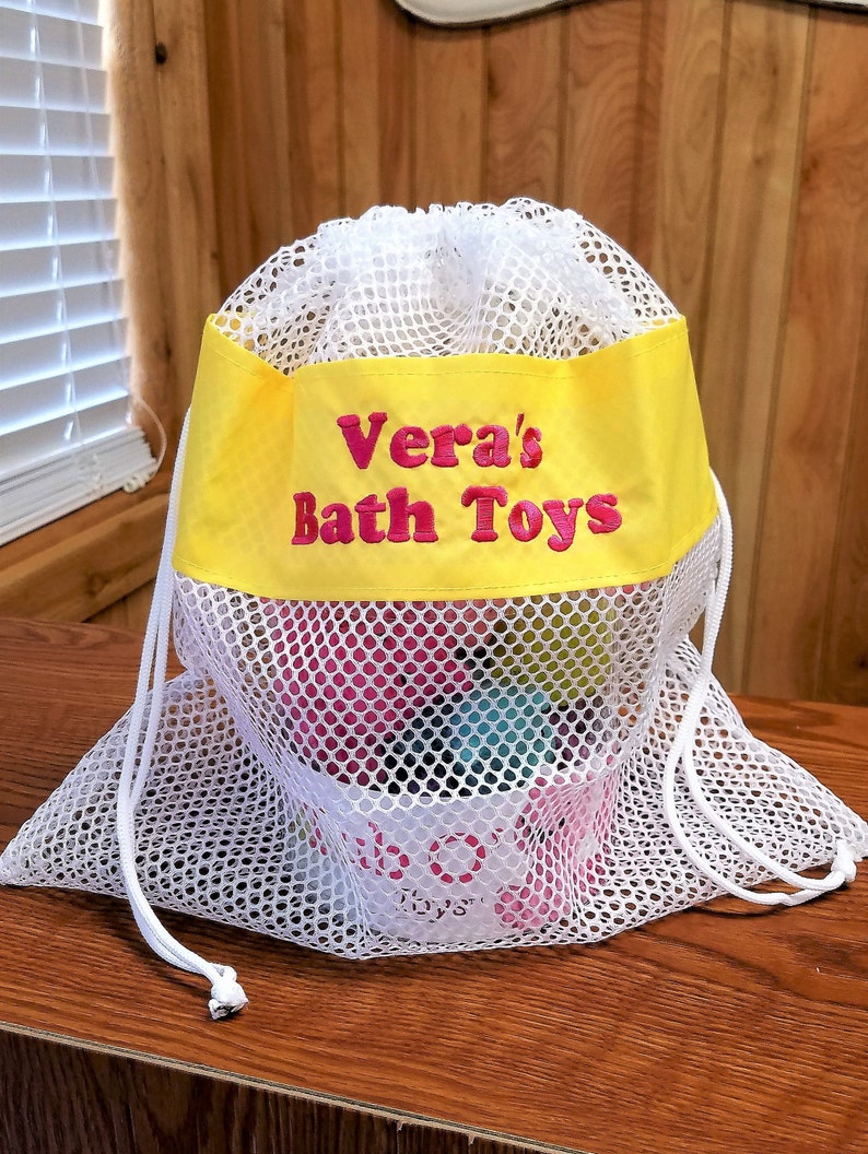 mesh bath toy bag