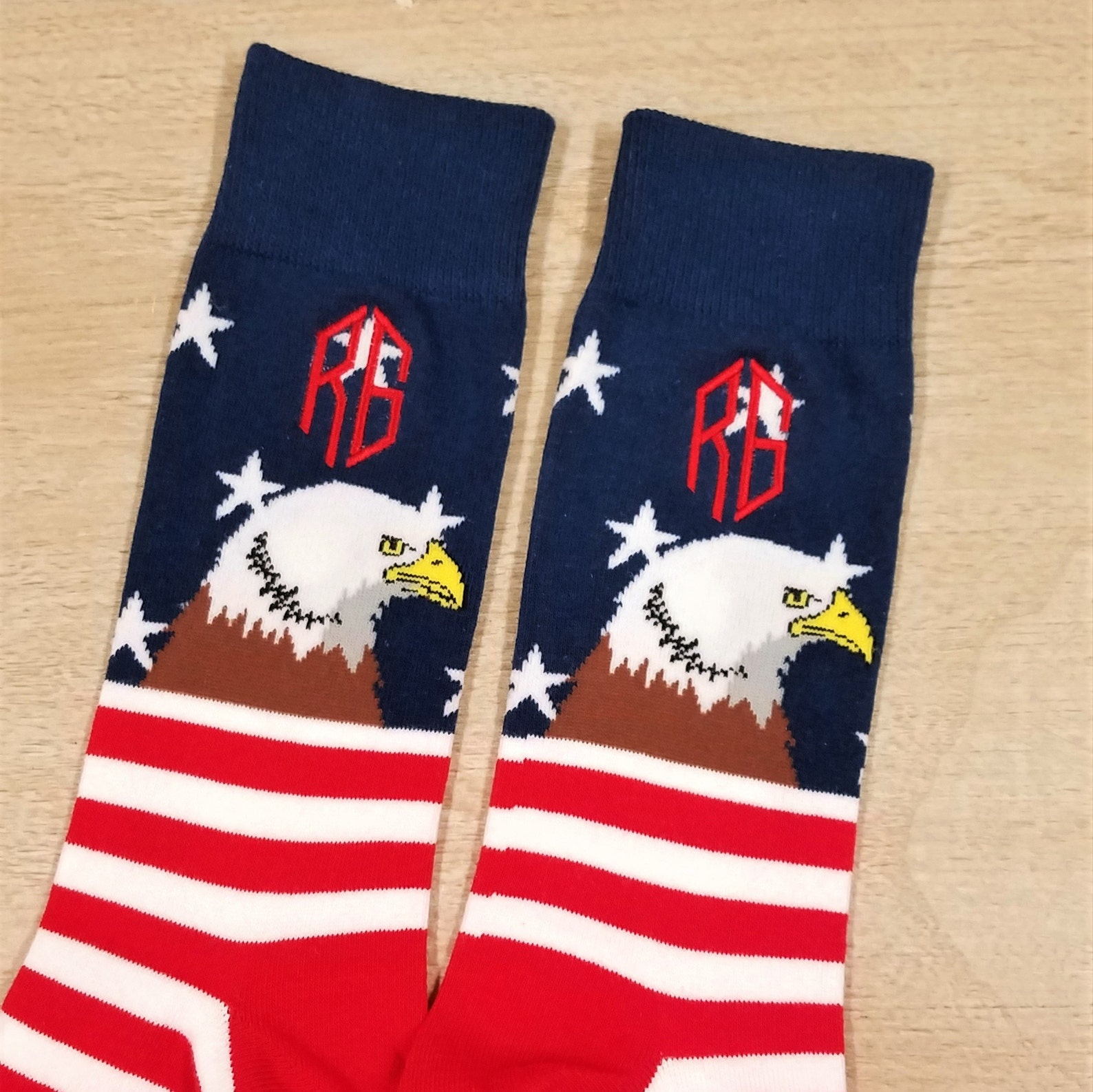 American Eagle Socks Mens Novelty Socks Personalized Socks Etsy