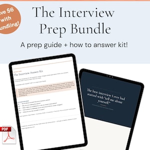 Berufswechsel Vorstellungsbündel | Prep Guide + AI Antwort Kit | STAR-Methode | 25 Fragen