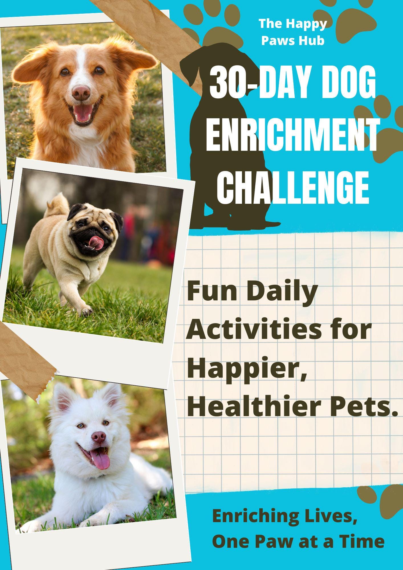 30-day Dog Enrichment Challenge | Printable Pet Activity Planner | Fun Daily Dog Games ...